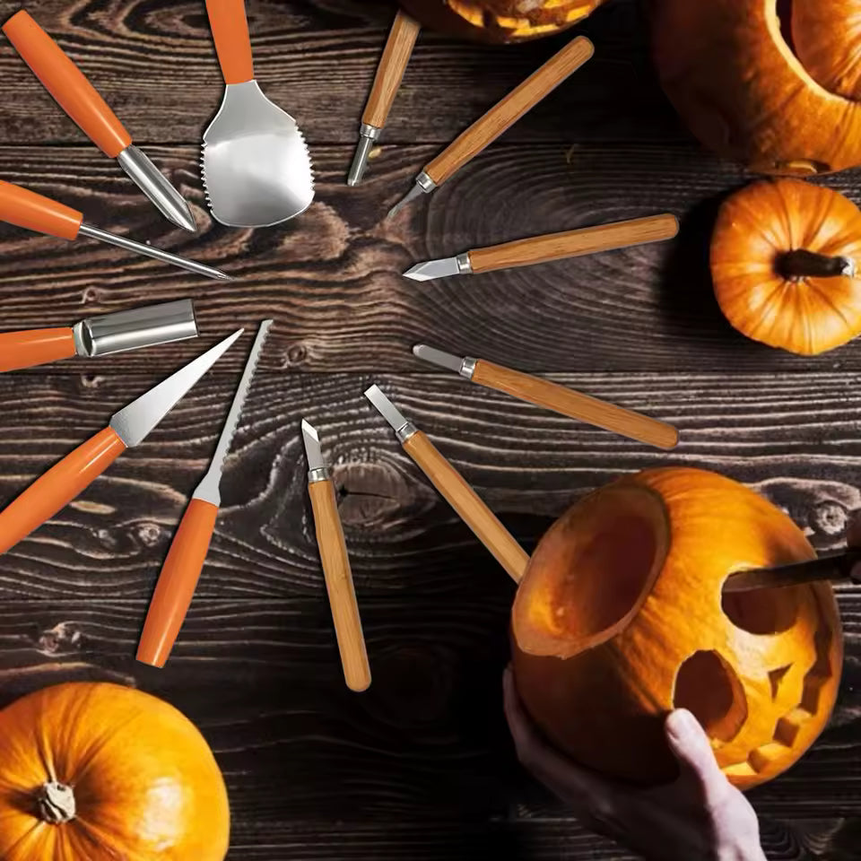 12pcs Halloween Pumpkin Carving Tool Set