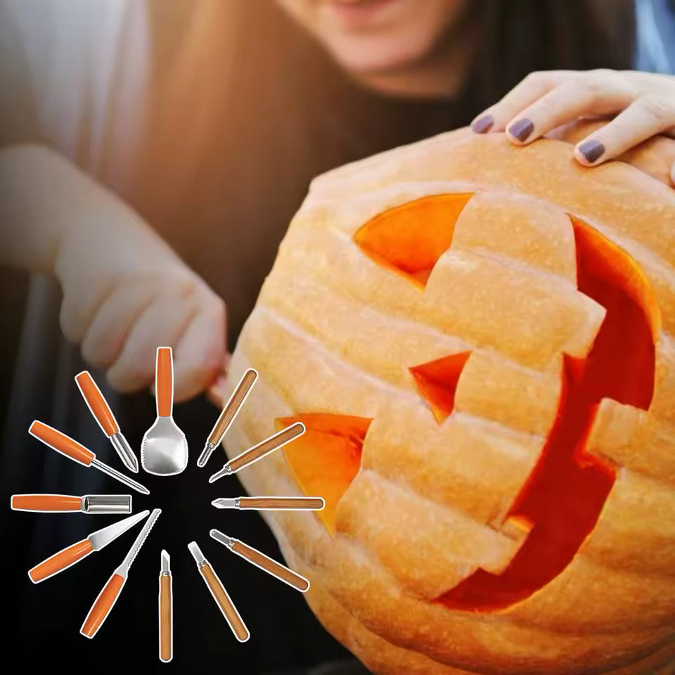 12pcs Halloween Pumpkin Carving Tool Set