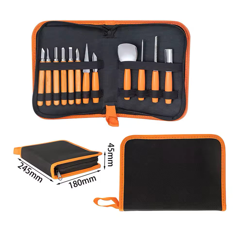 12pcs Halloween Pumpkin Carving Tool Set